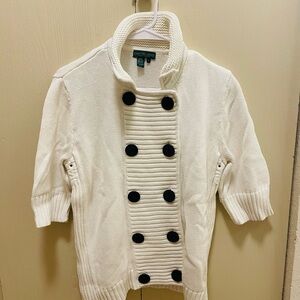 Ralph Lauren Cream Sweater with Nautical Accents